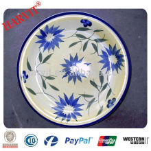 10.5 INCHES Turkish Stoneware hand painted plates, Ceramic hand painted plates